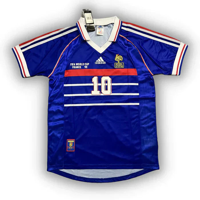 Camiseta Retro Equipo Local Francia 1998/98 - AD Torcedor Masculina