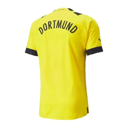 Camiseta de aficionado amarilla y negra para hombre del Borussia Dortmund local 22/23