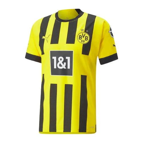 Camiseta de aficionado amarilla y negra para hombre del Borussia Dortmund local 22/23