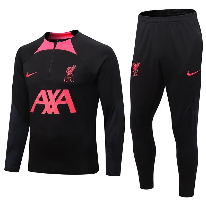 Liverpool 2022/2023 Travel Jacket Black and Pink