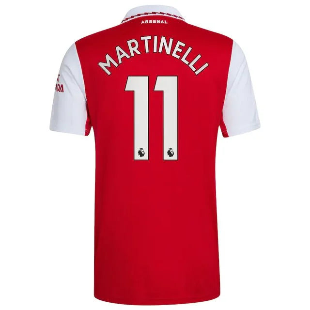 Camisola Arsenal I 22/23 - AD Torcedor Masculina  Personalizada Martinelli Nº11