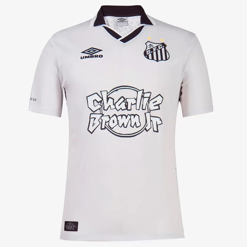Santos Charlie Brom JR 22/23 Jersey - UM Fan Men's - Black and White