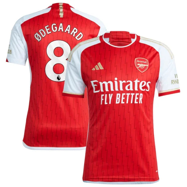 Camiseta Arsenal I Primera 23/24 - Abanico AD Hombre - ODEGAARD ​​​​N° 8 personalizada