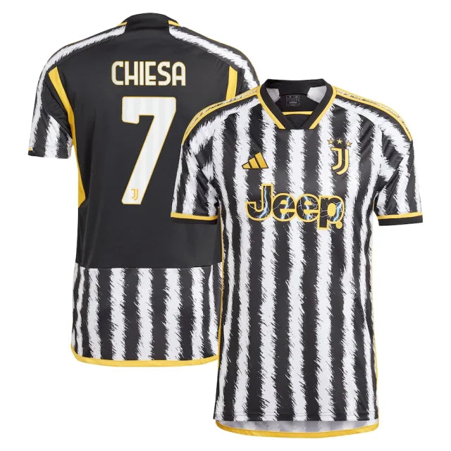 Camisola Juventus I 23/24 - AD Torcedor Masculina Personalizada CHIESA  N° 7