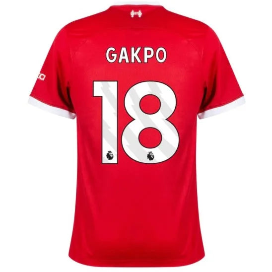 Camisola Liverpool I Titular 23/24 - NK Torcedor Masculina - Personalizada GAKPO N° 18