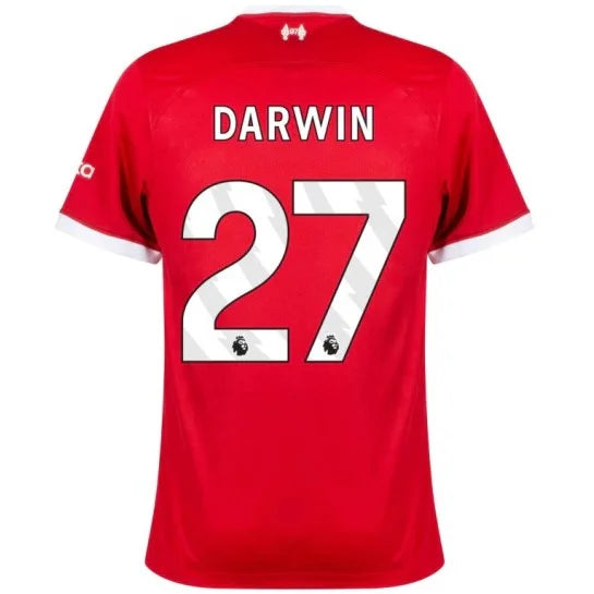 Camiseta Primera Equipación Liverpool 23/24 - NK Fan Hombre - DARWIN N° 27 Personalizado